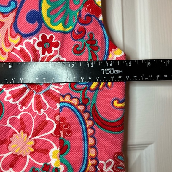 TALBOTS TEXTURED SHIFT DRESS - MOD FLORAL, Size 2 - Picture 10 of 10